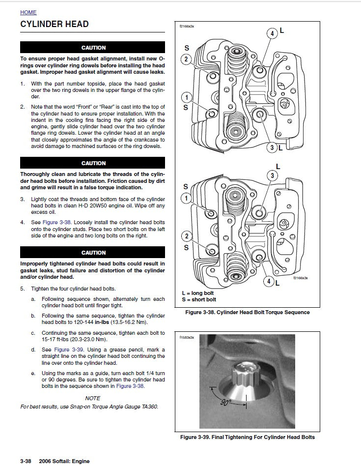 2006 Harley Davidson FXST FXSTI Softail Standard Service Manual