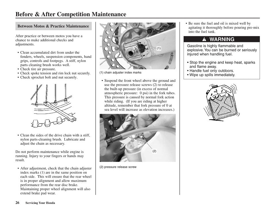 2005-2007 Honda CR125 Motocross Service Manual