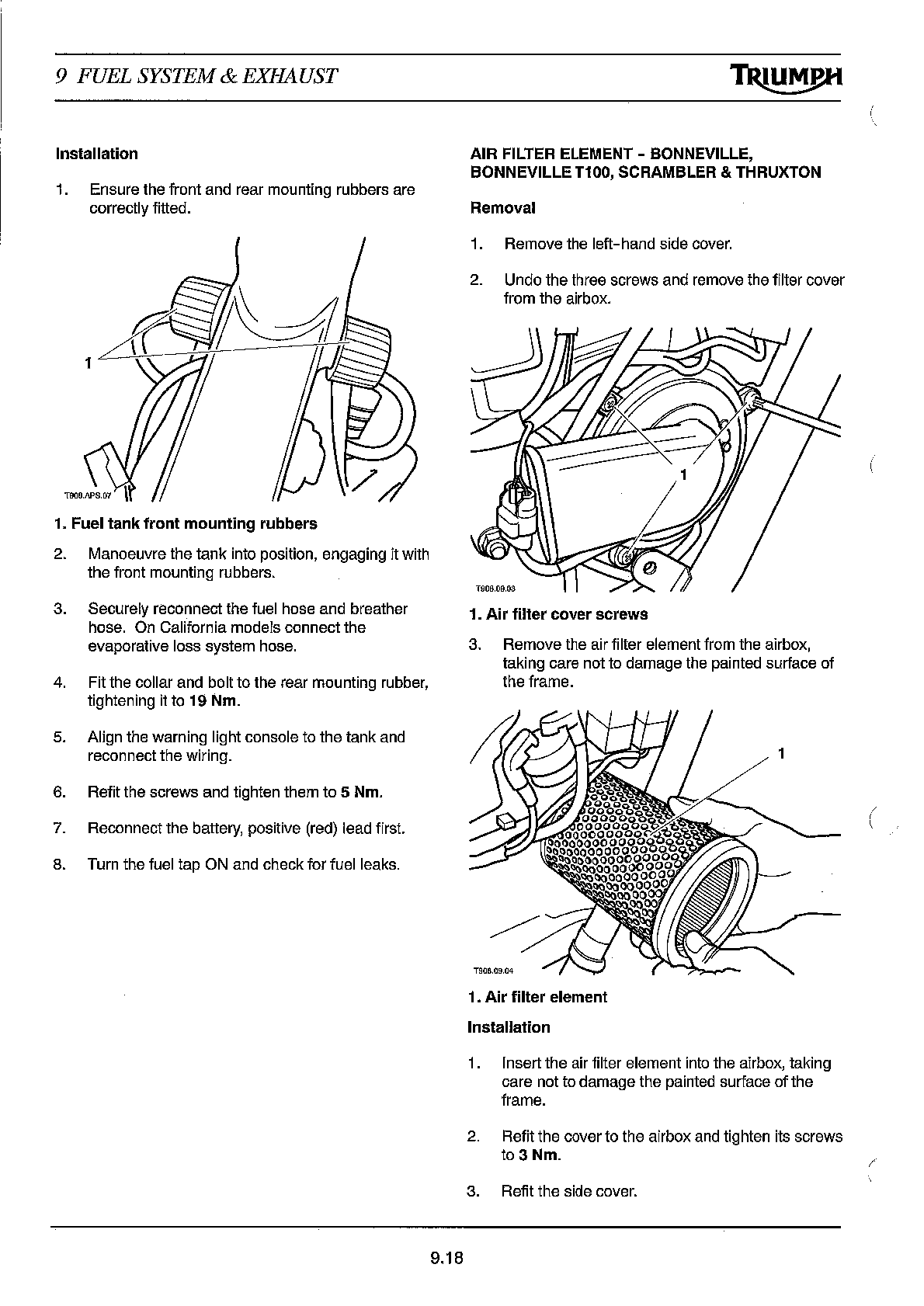 2001-2007 Triumph Speedmaster Twin Service Manual