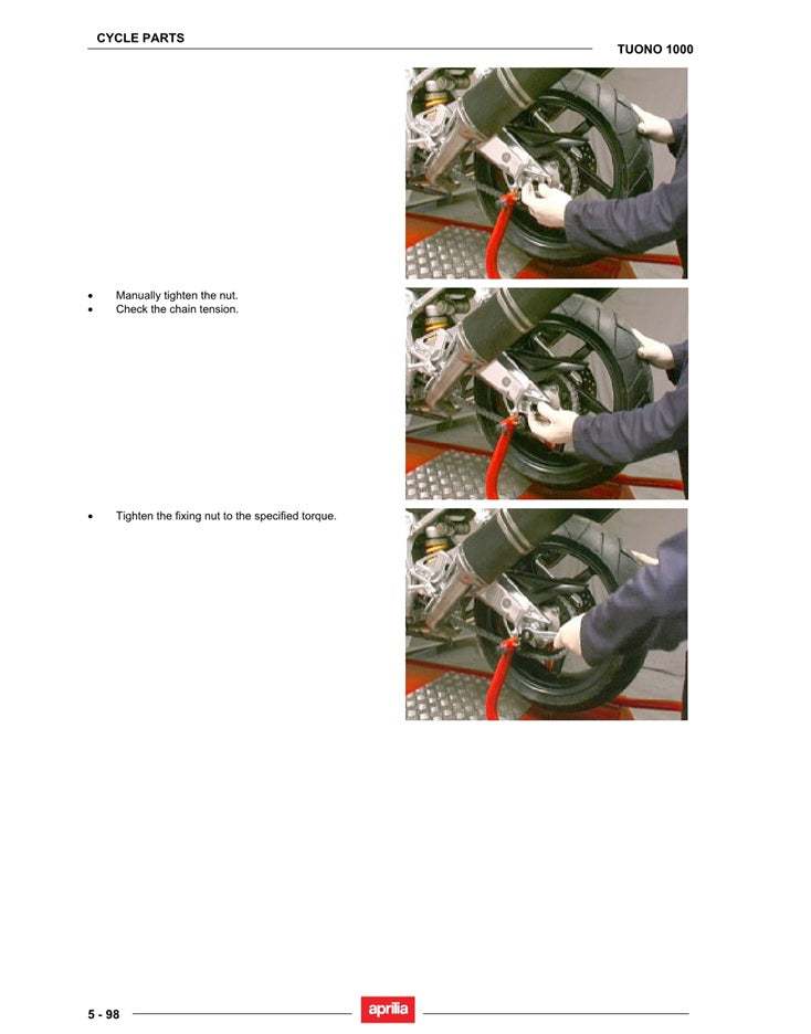 2006-2010 Aprilia Tuono 990 1000 Twin Service Manual