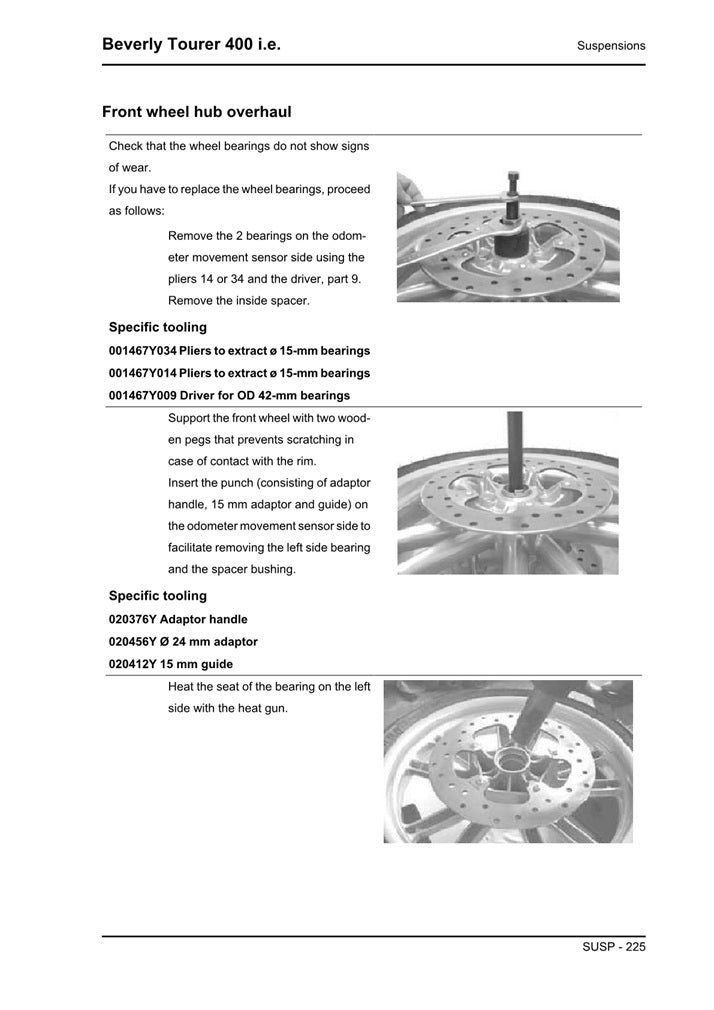 2006on Piaggio Beverly Tourer 400 i.e. 4t Scooter Service Manual