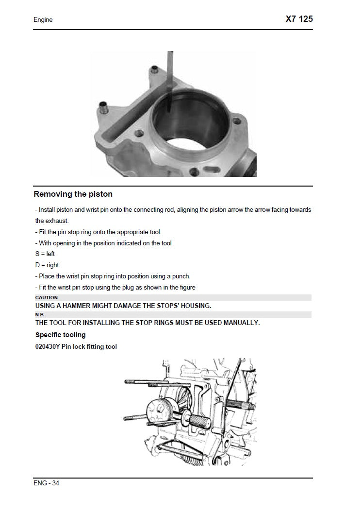 2007-2012 Piaggio X7 125 Scooter Service Manual