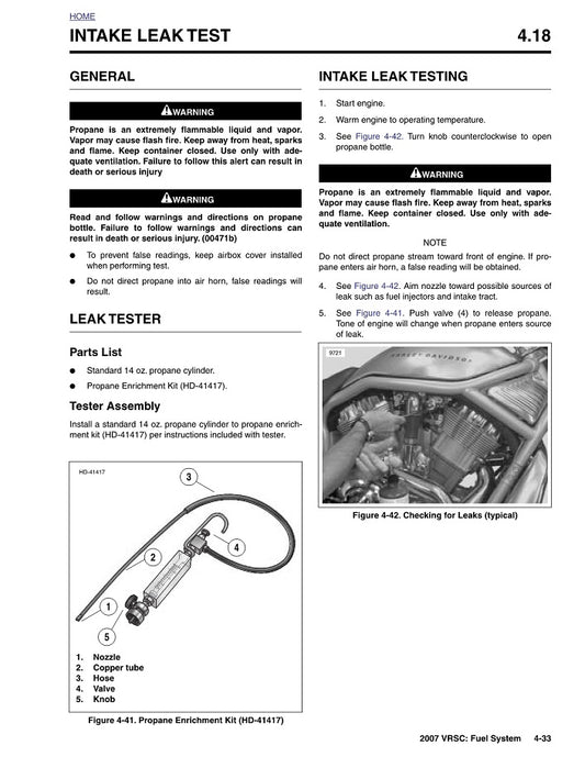 2007 Harley Davidson VRSCX Screamin Eagle V-ROD Manual de servicio