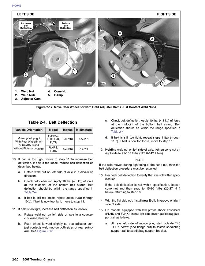 2007 Harley Davidson FLHTC Electra Glide Classic Service Manual