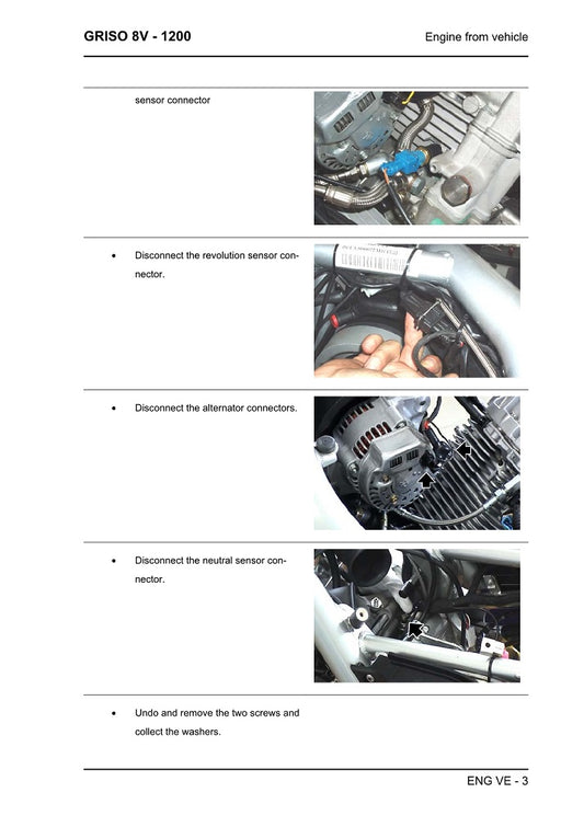 Manual de servicio Moto Guzzi Griso 1200 2007 a 2016