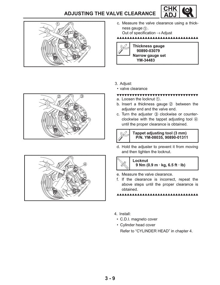 2008-2015 Yamaha YFM90 Raptor ATV Quad Service Manual