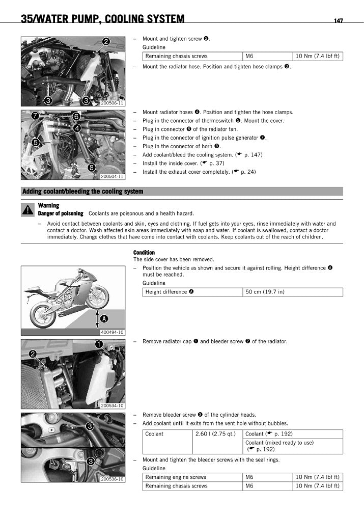 2008-2010 KTM 1190 RC8 Service Manual