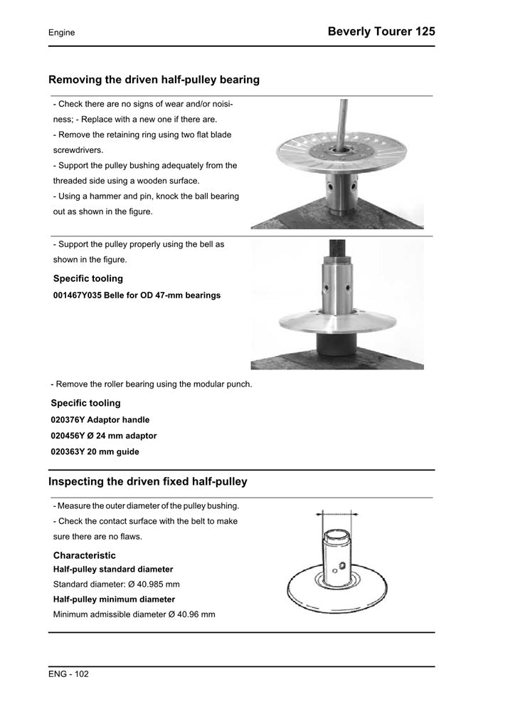 2008-2010 Piaggio Beverly 125 B125 4t Scooter Service Manual