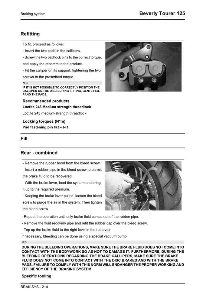 2008-2010 Piaggio Beverly 125 B125 4t Scooter Service Manual