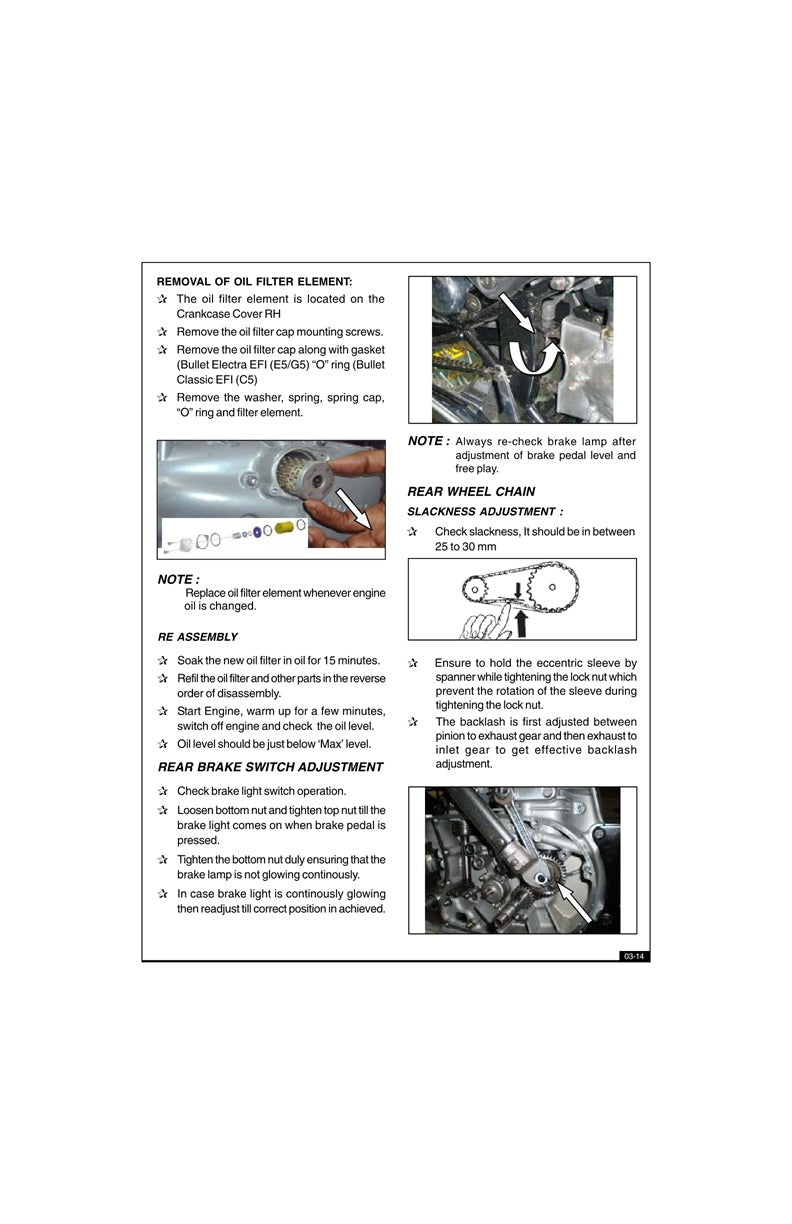 2008-2016 Royal Enfield Bullet Classic 500 EFI C5 Service Manual