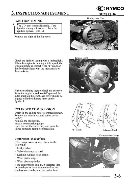 2008-2016 KYMCO SUPER Super8 125 125cc 4t Manual de servicio de scooter