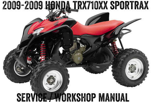 2008-2009 Honda TRX 700 XX TRX700XX Fourtrax ATV Quad Handbuch