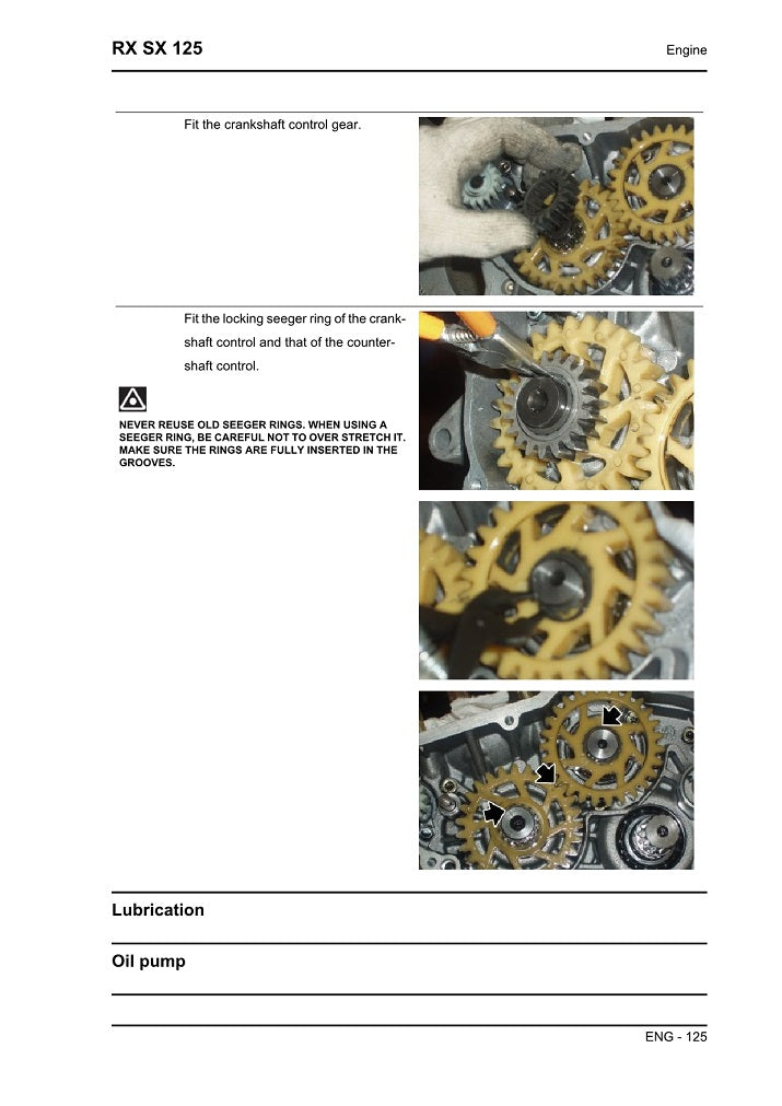 2008-2012 Aprilia SX125 2stroke 2T Service Manual