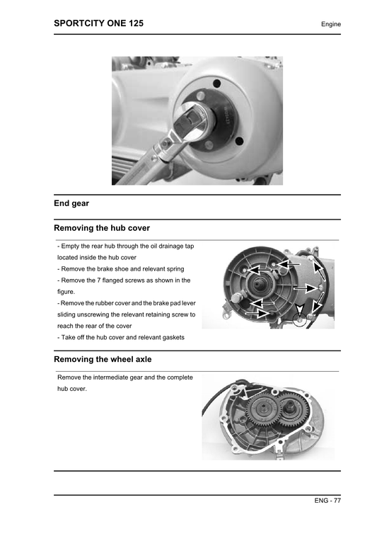 2006-2012 Aprilia SportCity One 125 Scooter Service Manual