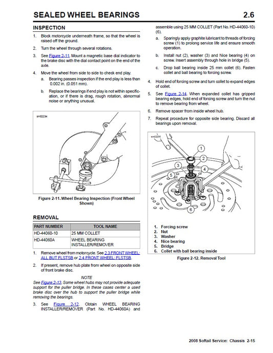 2008 Harley Davidson FLSTC Softail Heritage Classic Service Manual