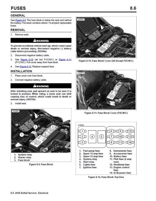 2008 Harley Davidson FLSTN Softail Deluxe Service Manual