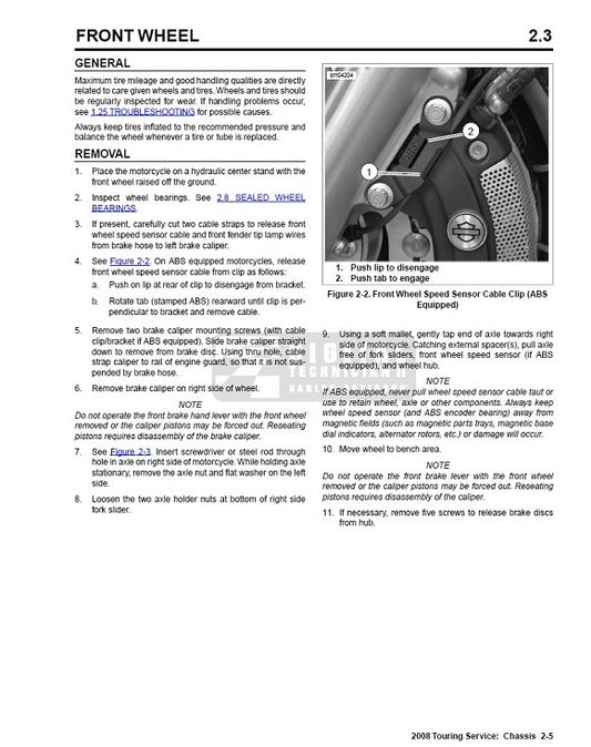 2008 Harley Davidson FLTR Road Glide Service Manual