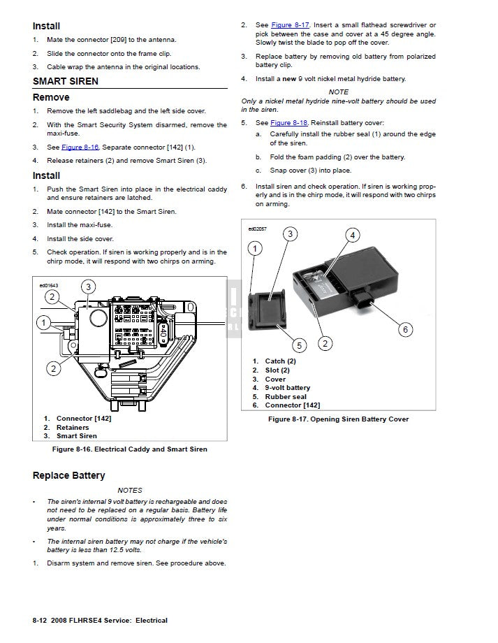 2008 Harley Davidson FLHRSE4 CVO Screamin' Eagle Road King Service Manual