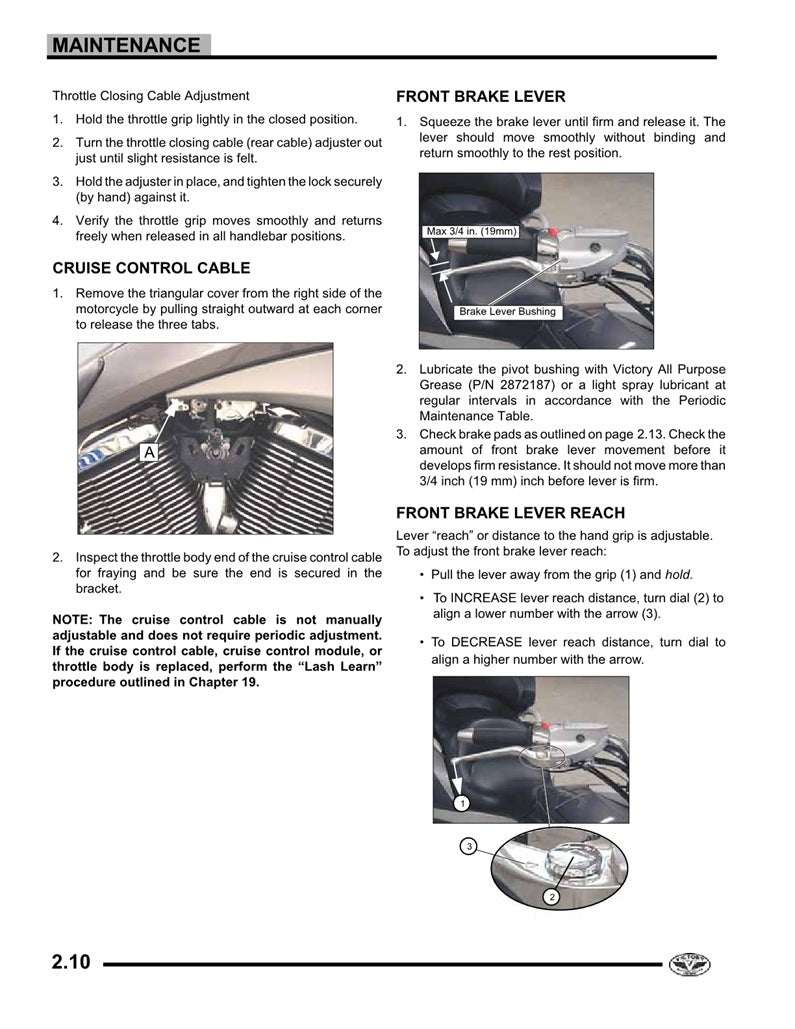 2008 Onwards Victory Vision Street Service Manual