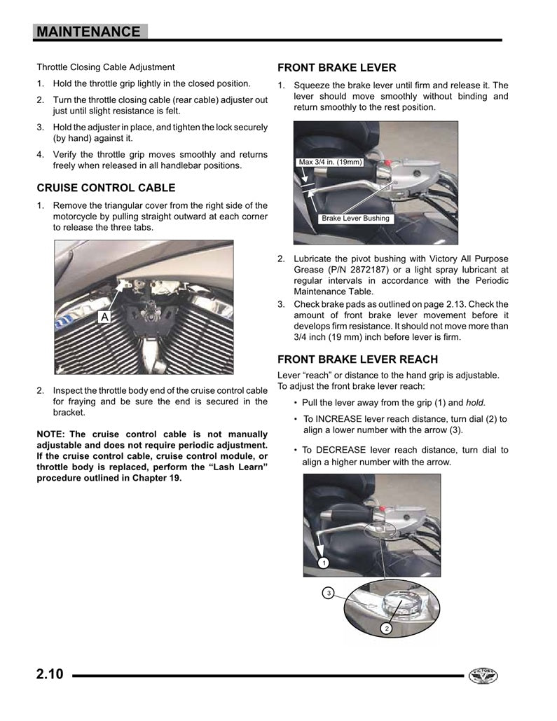 2008 Onwards Victory Vision Tour Service Manual