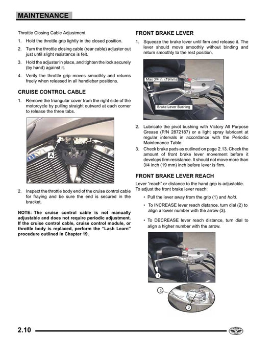 2008 Onwards Victory Vision Street Service Manual