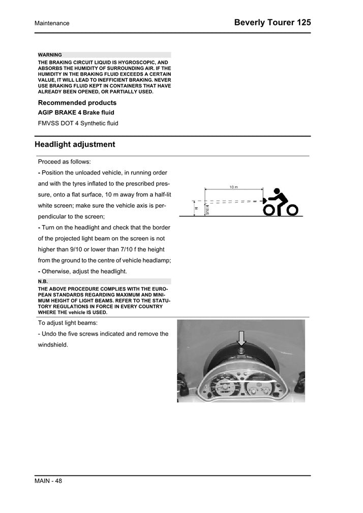 2008on Piaggio Beverly 125 Tourer Scooter Service Manual