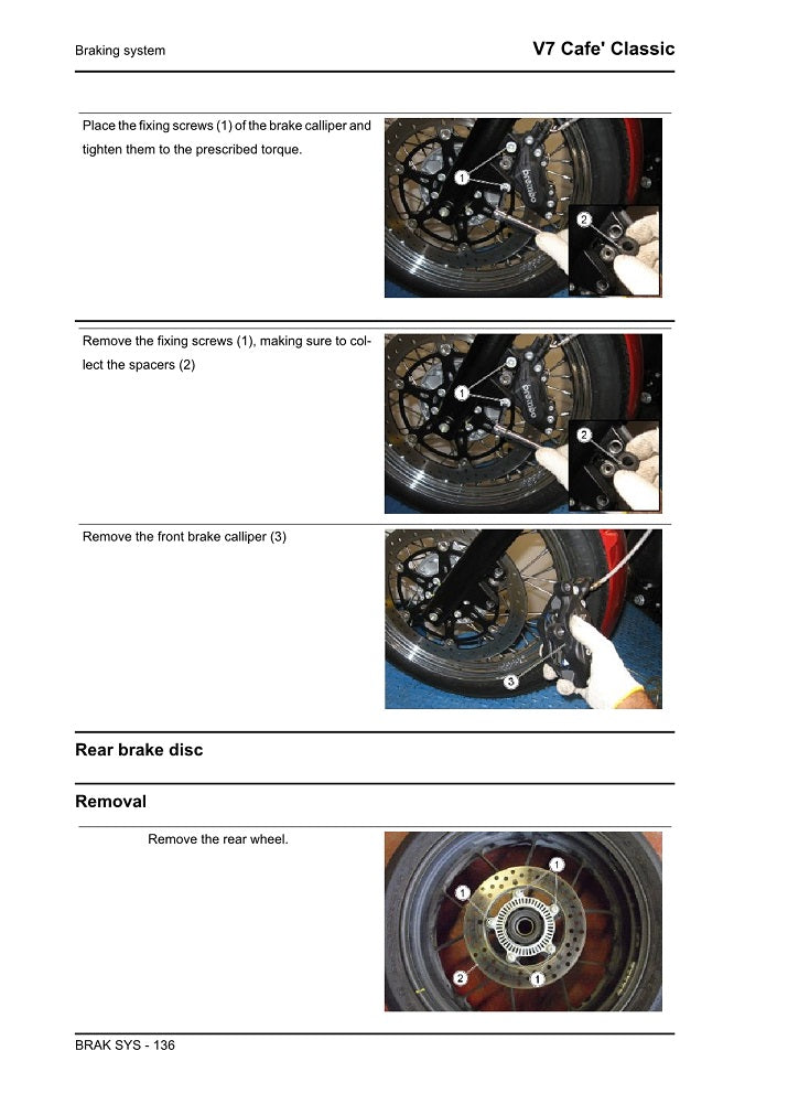 2009-2013 Moto Guzzi V7 Cafe Classic Service Manual