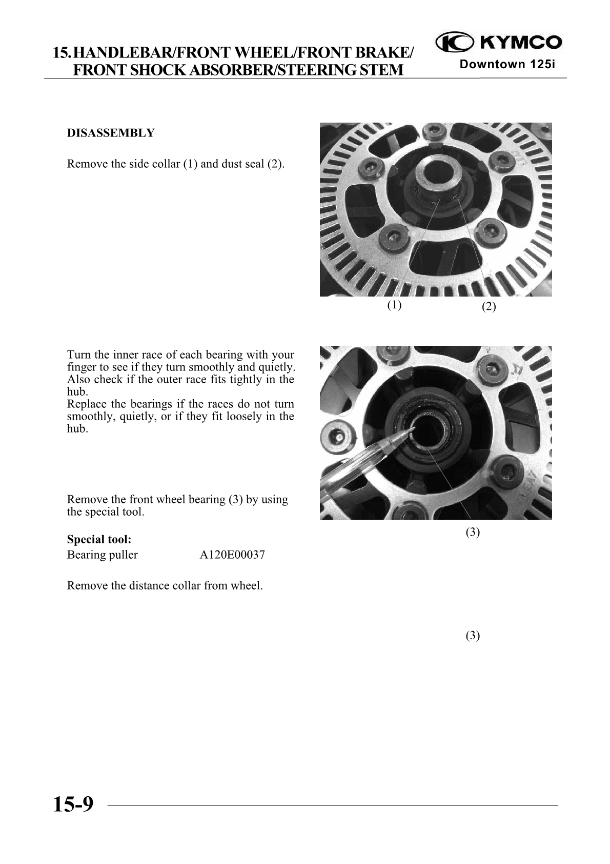 2009-2017 KYMCO Downtown 125 125cc Scooter Service Manual