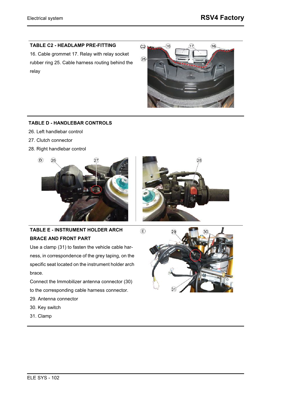 2009-2014 Aprilia RSV4 Factory APRC 1000cc Manual de servicio doble