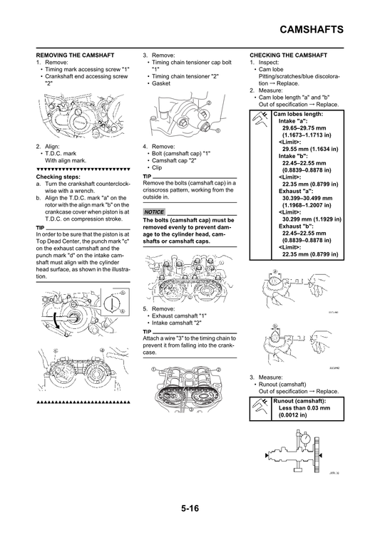 2015-2017 Yamaha WR250F Enduro Service Manual