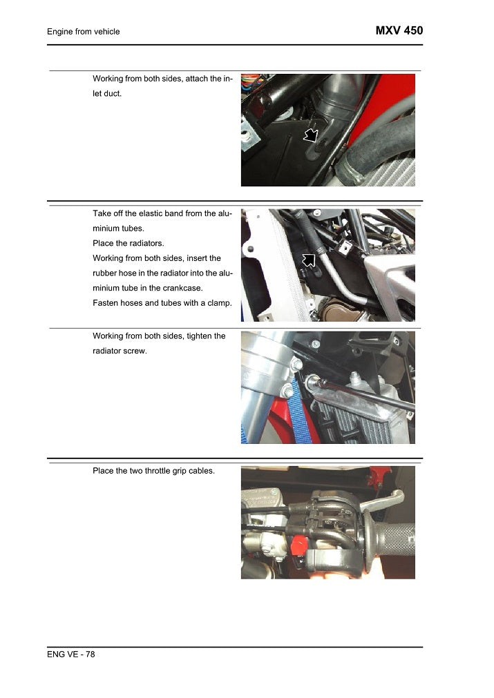 2009-2015 Aprilia MXV450 Motocross Twin Service Manual