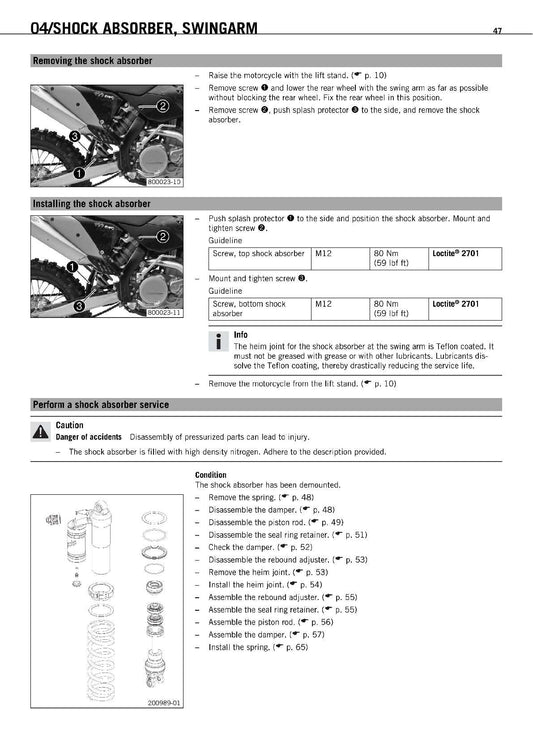 2010-2011 KTM 400 EXC Service Manual