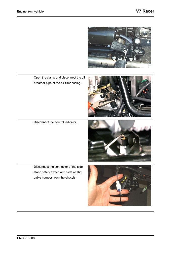 Manual de servicio Moto Guzzi V7 Racer 2009-2013