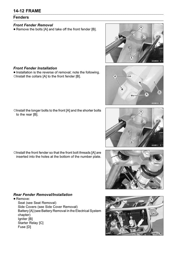 2009-2020 Kawasaki KLX250S Servicehandbuch