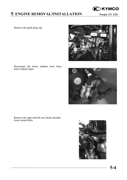 2010-2017 KYMCO People GT125i 125cc 4stroke Scooter Service Manual