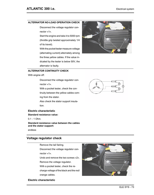 Manual de servicio de scooter Aprilia Atlantic 300 2010-2014