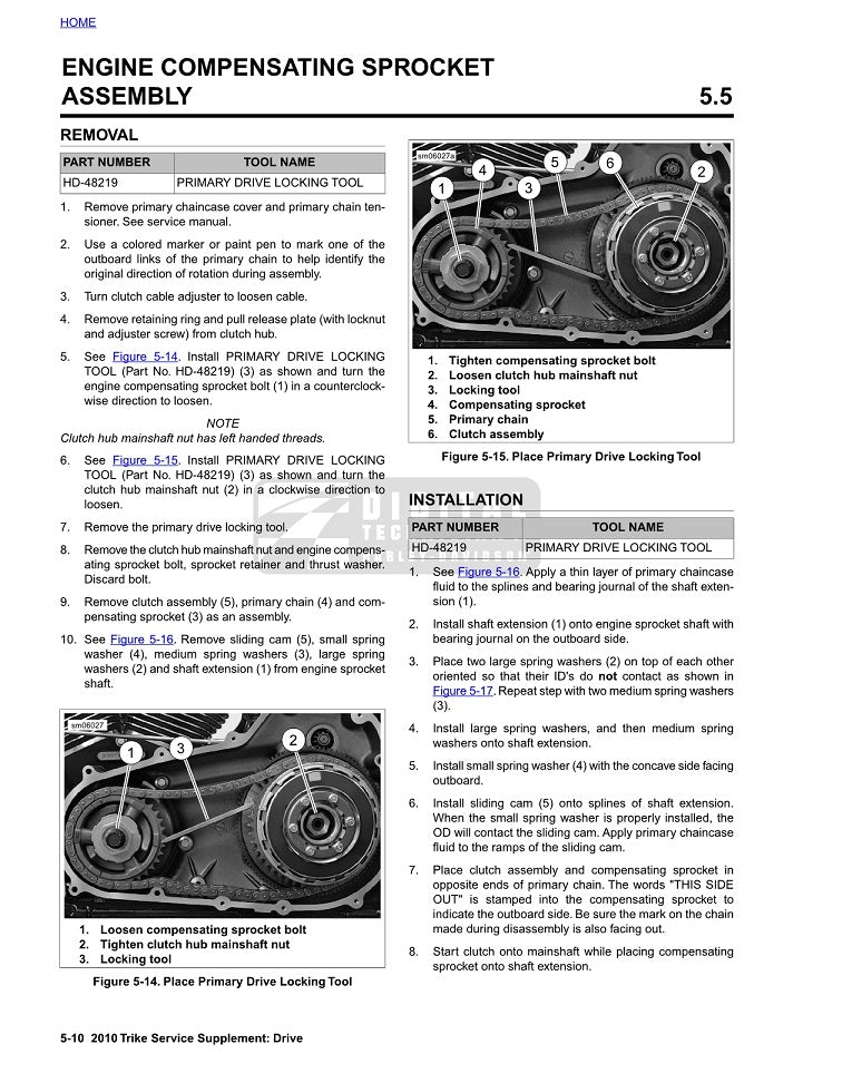 2010 Harley Davidson FLHXXX Street Glide Trike Service Manual