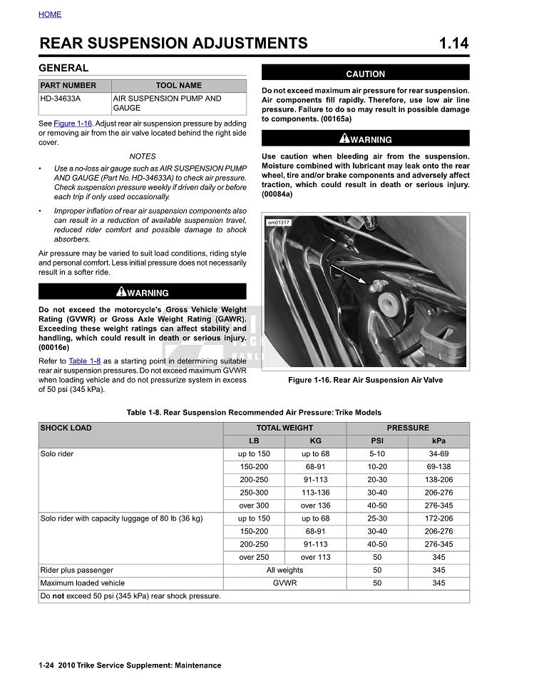 2010 Harley Davidson FLHTCUTG Tri Glide Ultra Trike Service Manual