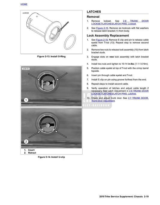 2010 Harley Davidson FLHTCUTG Tri Glide Ultra Trike Service Manual