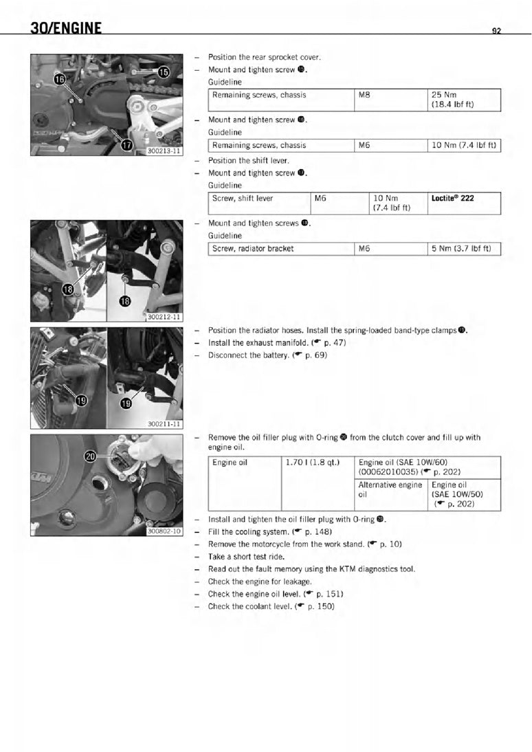 Manual de servicio KTM 390 Duke 2013-2016