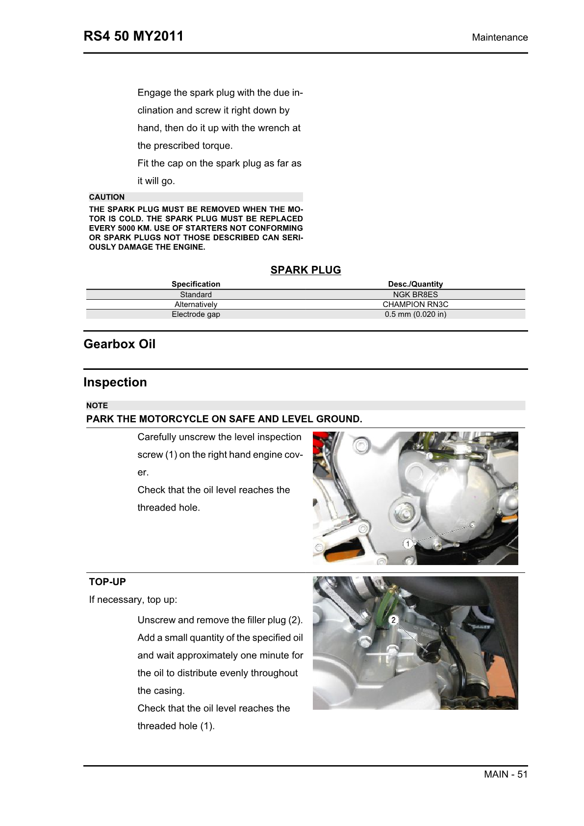 2006-2012 Aprilia RS50 Gen3 Handbuch