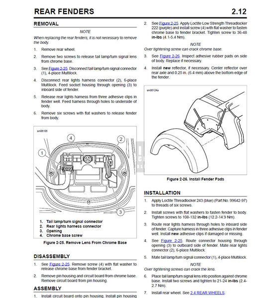 2011 Harley Davidson FLHXXX Street Glide Trike Service Manual