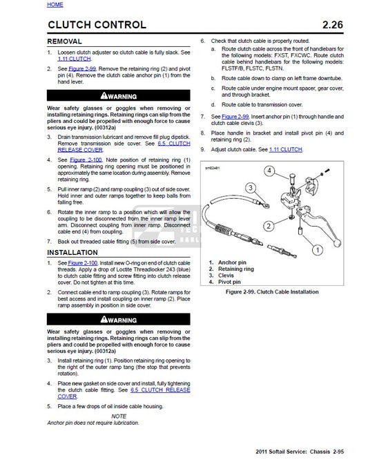 2011 Harley Davidson FLSTC Softail Heritage Classic Service Manual