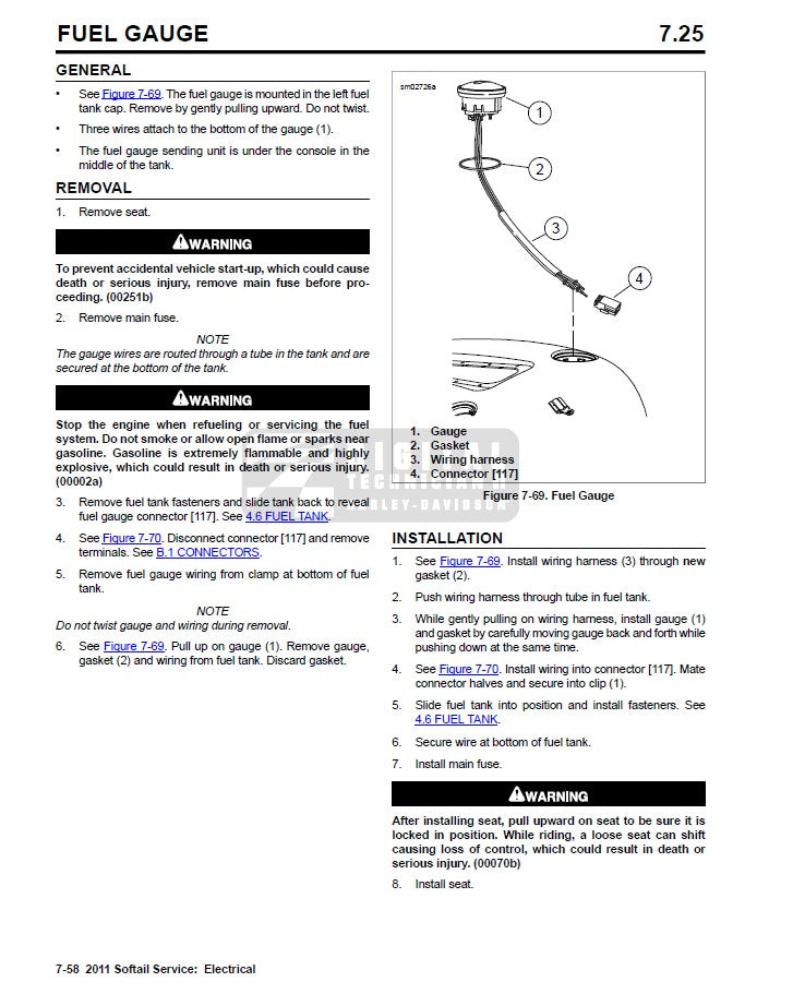 2011 Harley Davidson FLSTC Softail Heritage Classic Service Manual