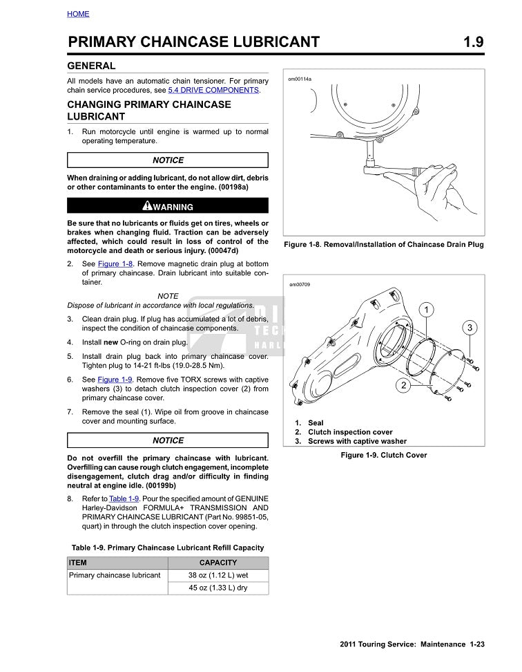 2011 Harley Davidson FLHR Road King Service Manual