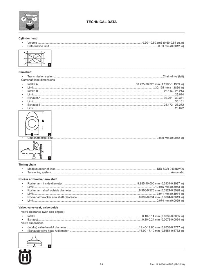2011-2012 Husqvarna TE125 TE 125 4t Service Manual