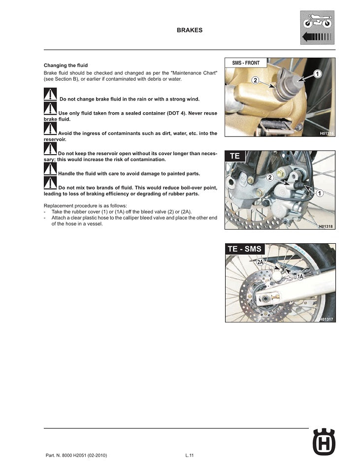 2009-2012 Husqvarna SMS 630 SMS630 Service Manual