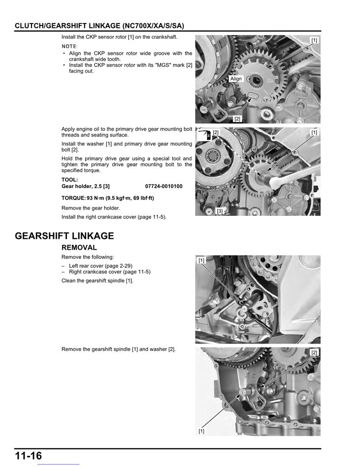 2012-2015 Honda NC750X NC750 X Service Manual