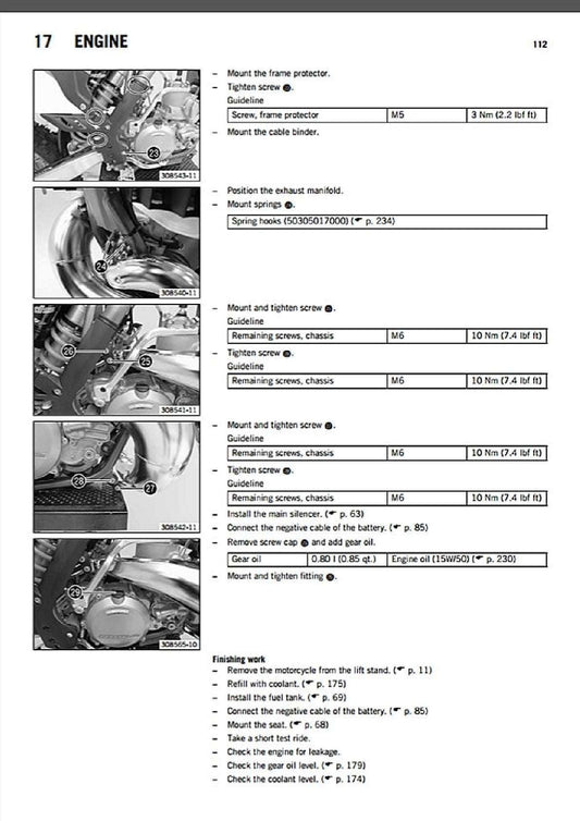 2012 KTM 300XCW 300 XCW XC-W Service Manual