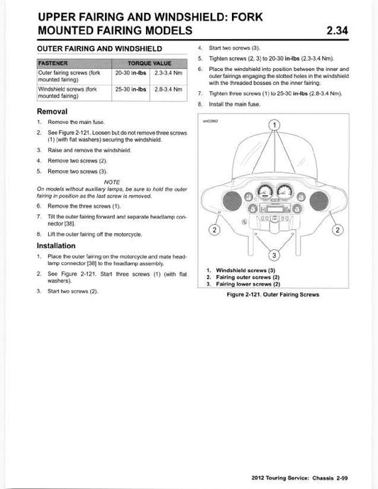 2012 Harley Davidson FLHRC Road King Classic Service Manual